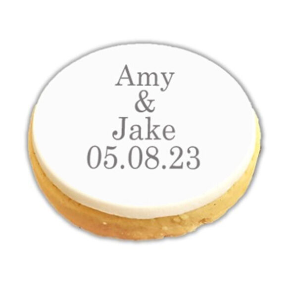 personalised wedding favour shortbread