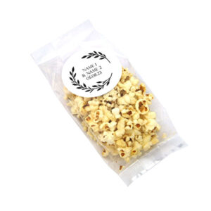 custom popcorn wedding favour bag
